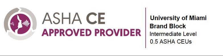 Logo for ASHA Approved Provider