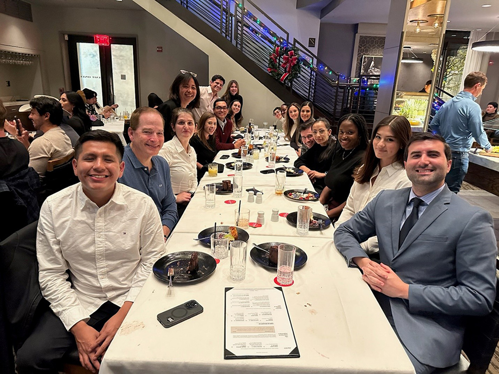 Rheumatology fellows eating together