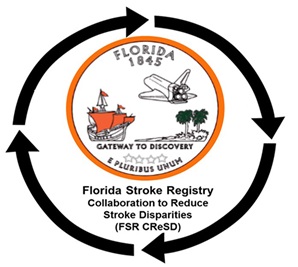 Drawn image of Florida Stroke Registry symbol