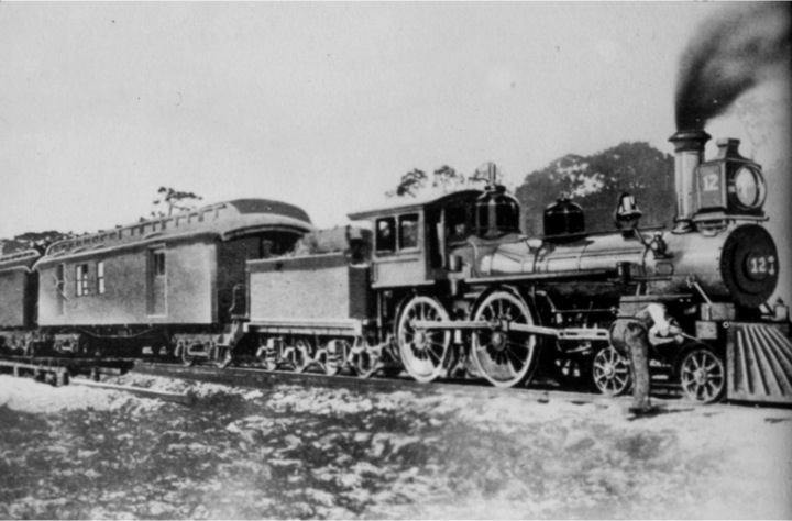 1869: First Train Entered Miami - The extension of the Florida East Coast railroad system from West Palm Beach to Miami brought many changes to the city. 