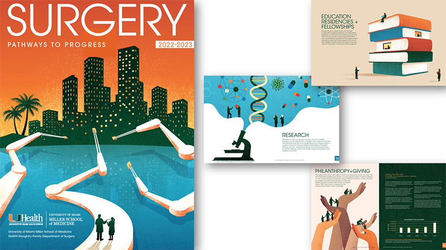 Promotional graphic for Surgery magazine