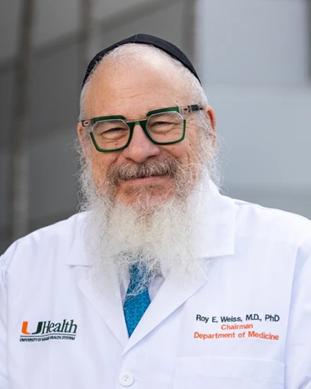 headshot of Roy E. Weiss