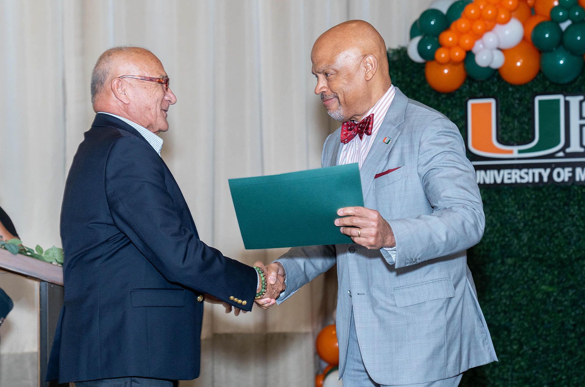 Dean Ford handing out an award