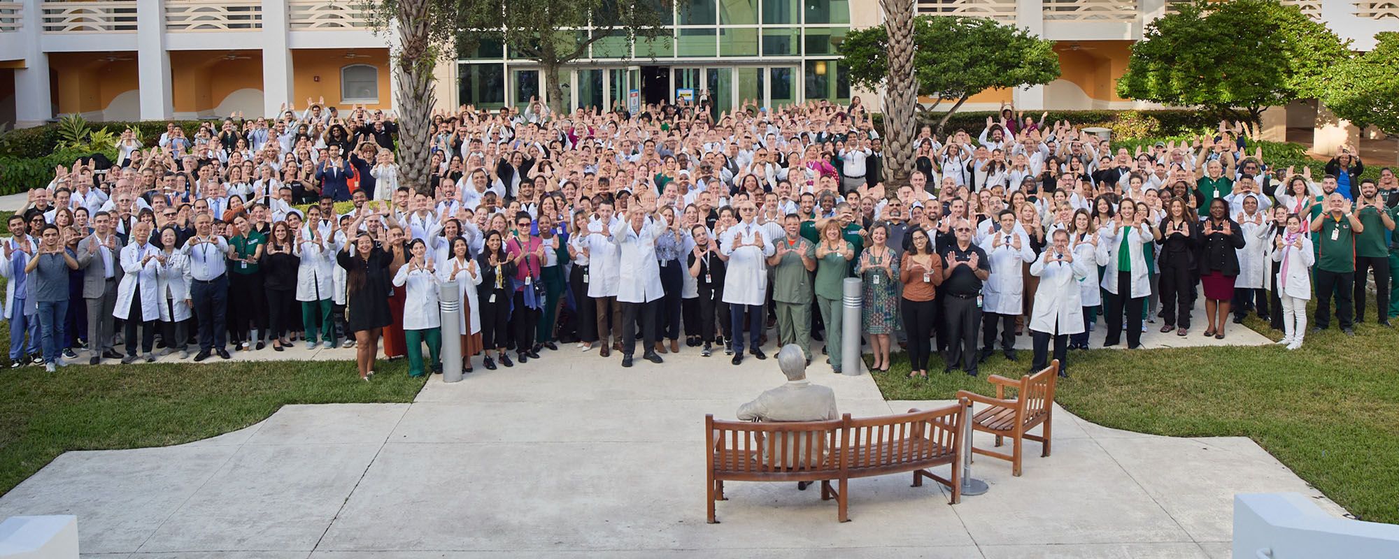 Group of doctors take a group photo