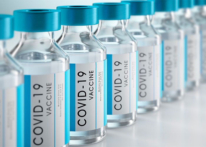3D render of COVID-19 Vaccines