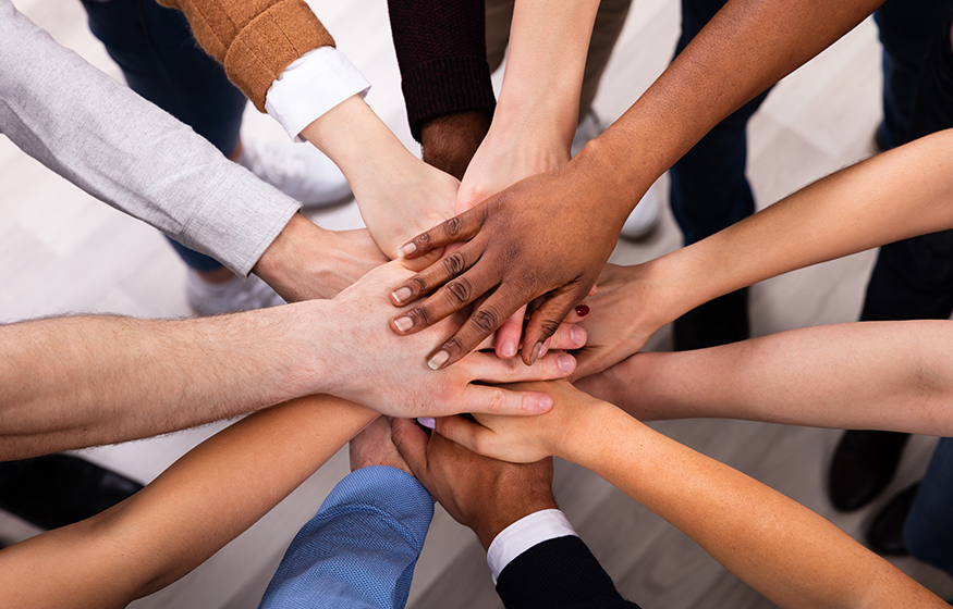 Diverse People Stacking Hand Together