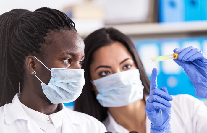 Two female research scientists