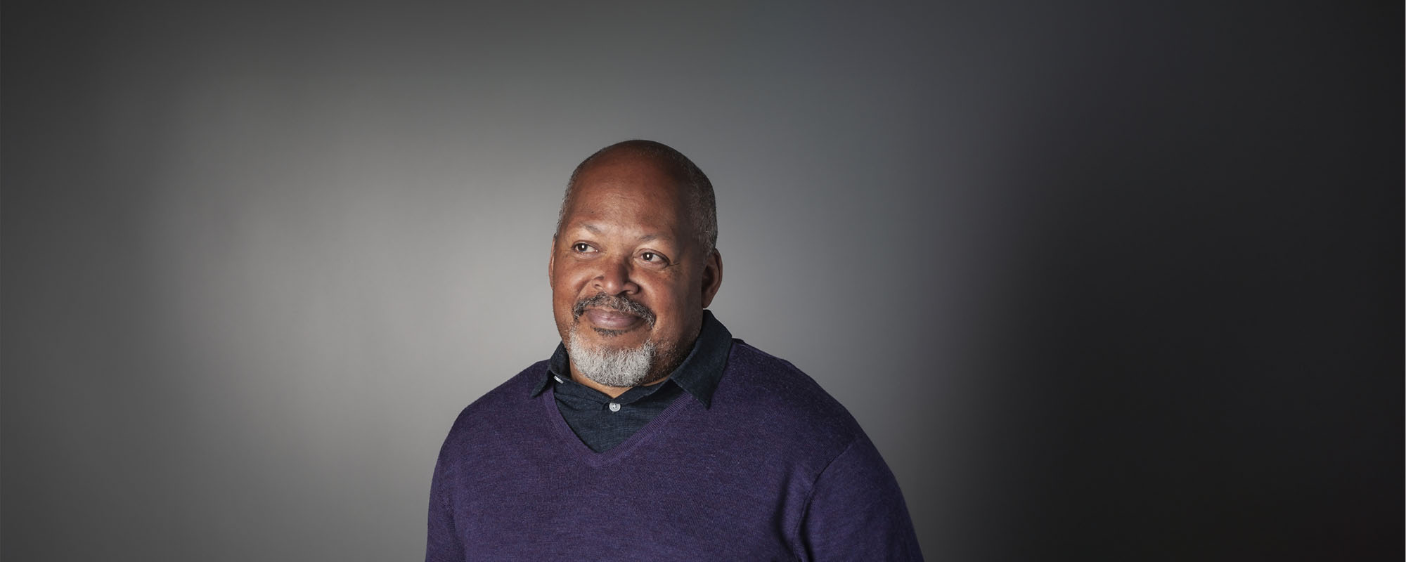 Smiling African American man