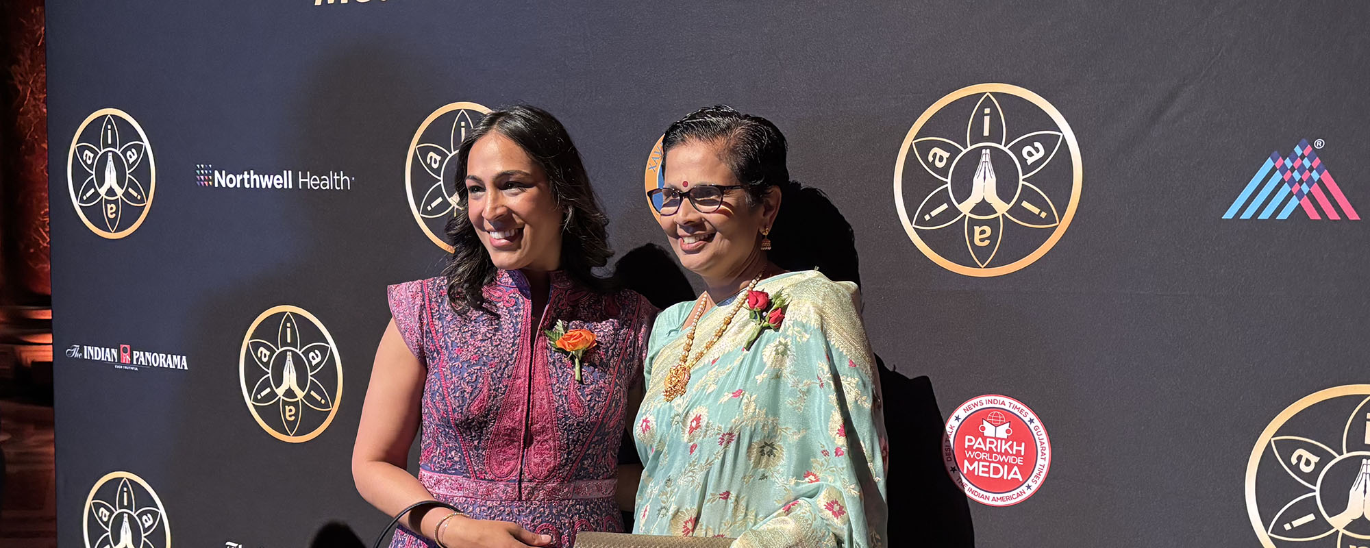 Dr. Pratichi Goenka with Dr. Latha Chandran at the AIA awards
