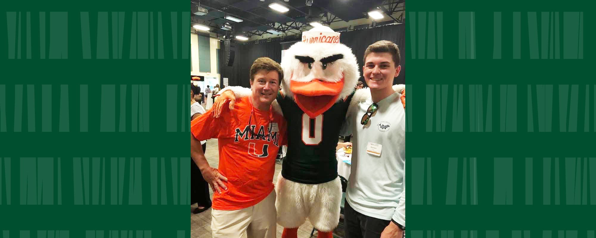 Dr. Ron Ryan (left) and son Dr. Matthew Ryan (right) with Sebastian