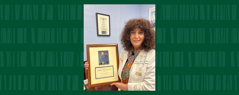 Dr. Marjana Tomic-Canic, a researcher in the Miller School's Dr. Phillip Frost Department of Dermatology and Cutaneous Surgery, wins a prestigious lecture award and election to the board of directors of the SID.